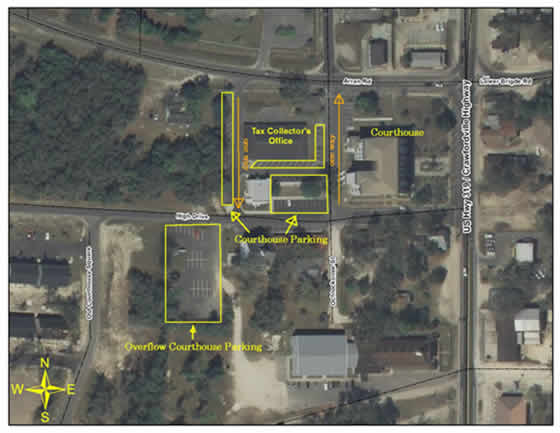 Courthouse Parking Map